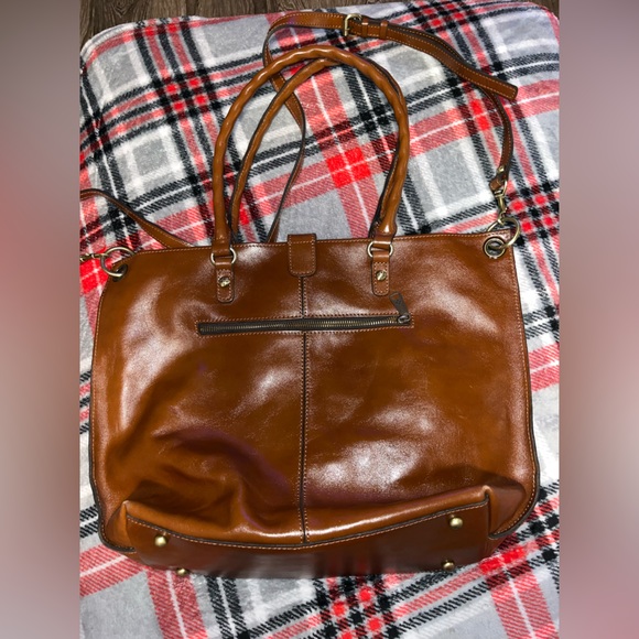 Large brown Patricia Nash shoulder purse - Picture 2 of 4